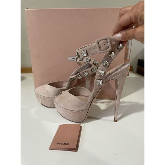 Miu Miu Platform Sandals Size 39 - Picture 9 of 14